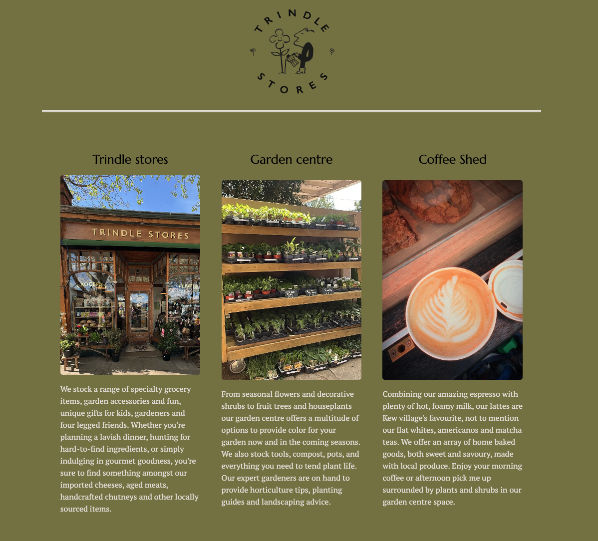 Our Team page featuring 6 images of people in 2 rows with social media icons overlapping each image.